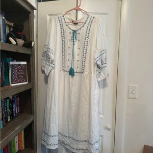 White dress.